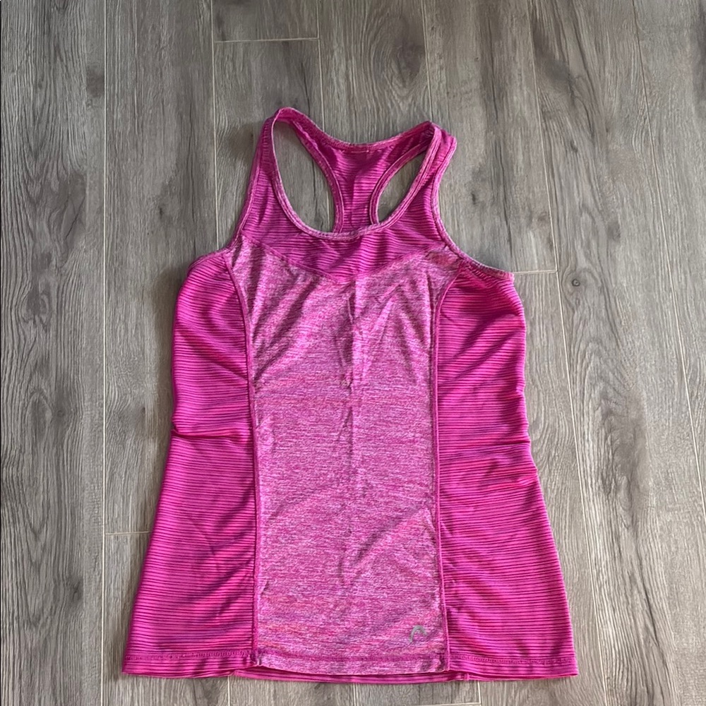 Head Pink Sleeveless Fitted Tank Top